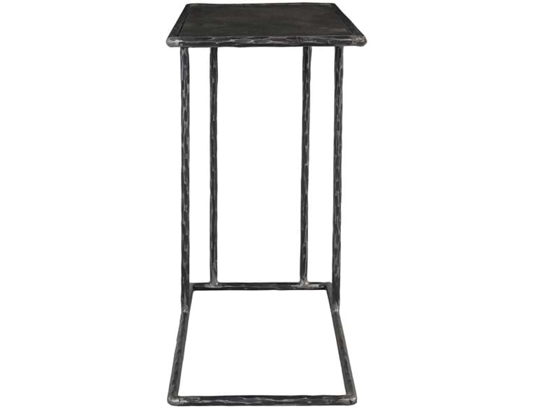 ARLO ACCENT TABLE HAMMERED METAL/BLUE STONE