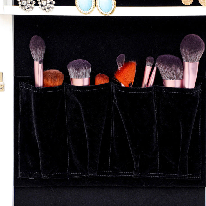 Fashion Simple JewelryStorage Mirror Cabinet With LED Lights,For Living Room Or Bedroom