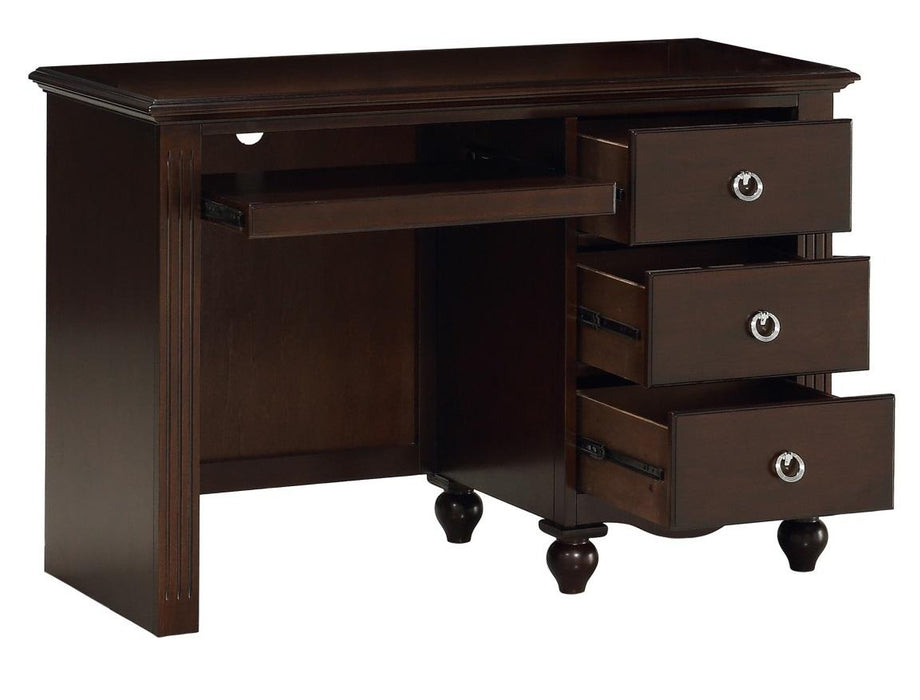 Homelegance Furniture Meghan 3-Drawer Writing Desk in Espresso