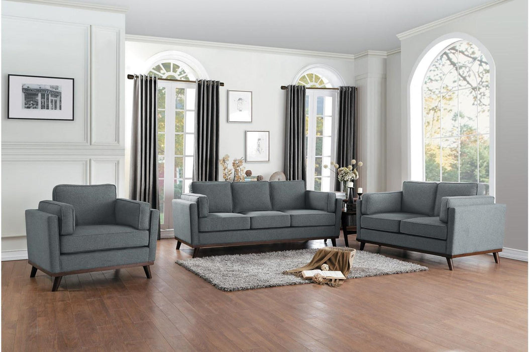 Homelegance Furniture Bedos Loveseat in Gray