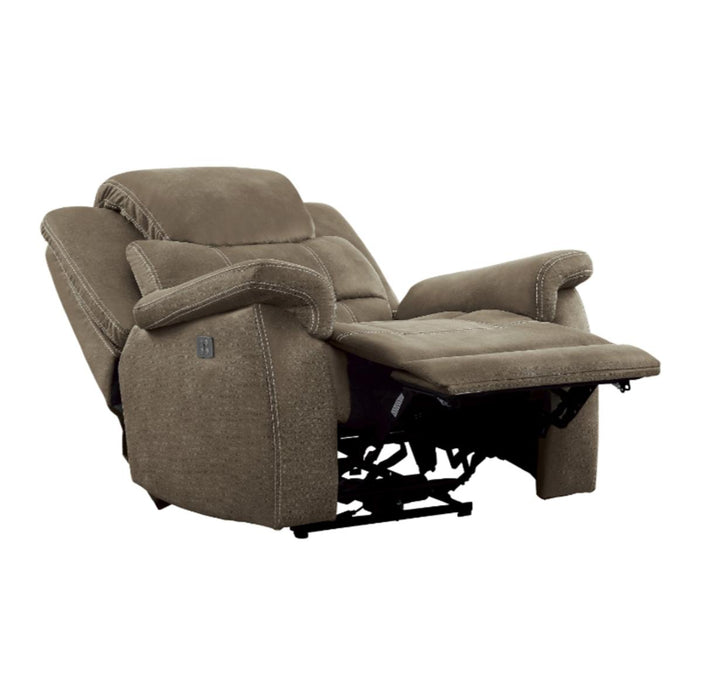 Homelegance Furniture Shola Glider Reclining Chair in Chocolate