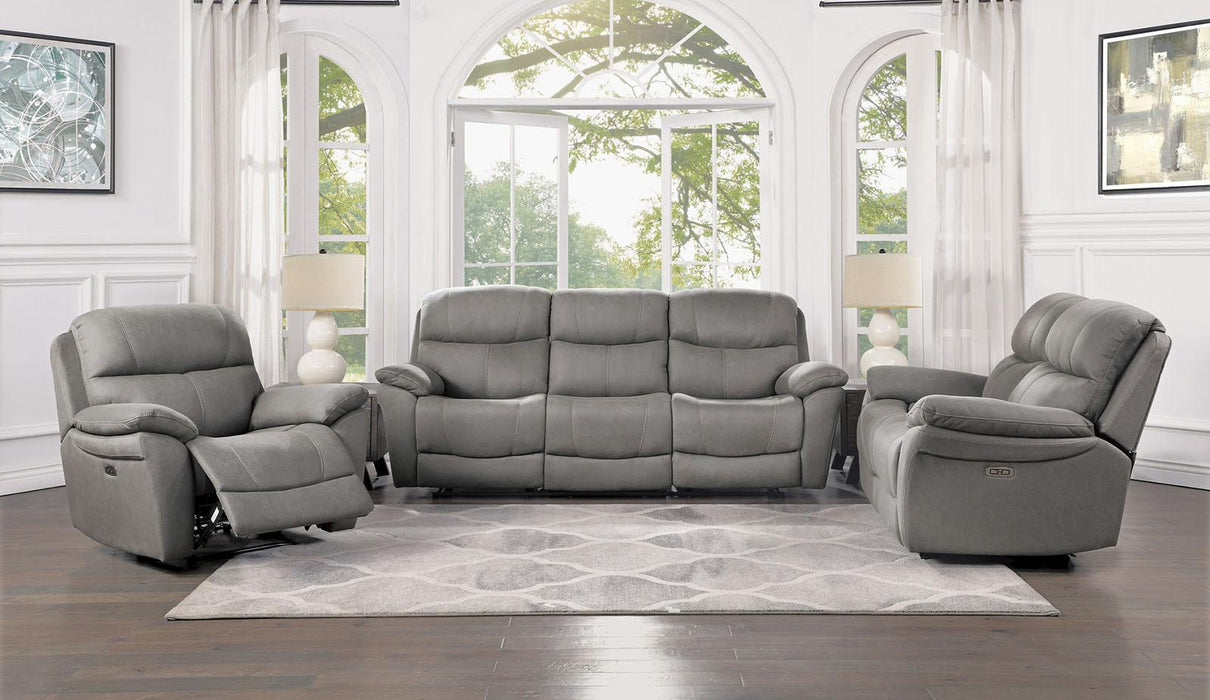 Homelegance Furniture Longvale Double Reclining Loveseat with Power Headrests