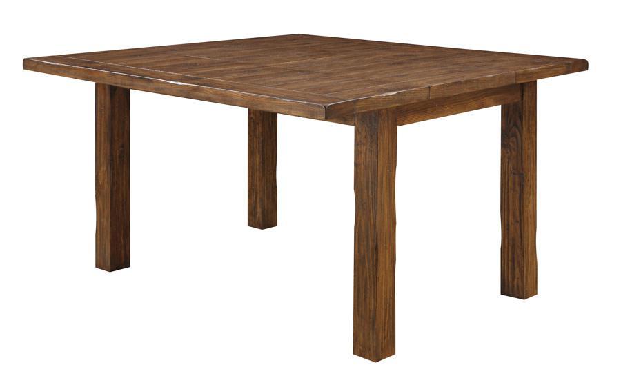 Emerald Home Chambers Creek Dining Table in Distressed Brown image