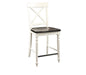 Emerald Home Mountain Retreat Bar Stool Chair (Set of 2) in Antique White/Brown image
