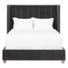 Essentials For Living Stitch and Hand Chandler Queen Bed in Dark Dove Velvet, Natural Gray Oak image