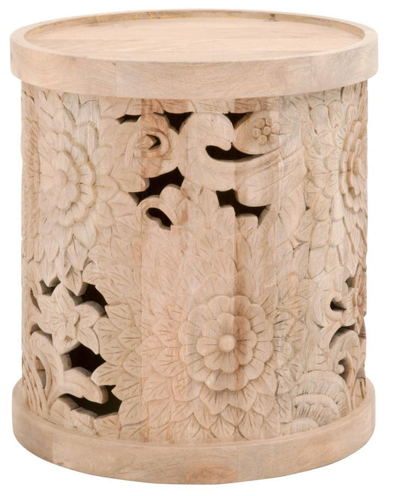 Essentials for Living Lotus Flora End Table in Natural Bleached Mango image