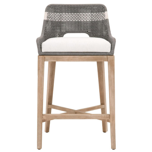 Essentials For Living Woven Tapestry Barstool in Dove Flat Rope image
