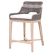 Essentials For Living Woven Tapestry Outdoor Counter Stool in Dove Flat Rope image