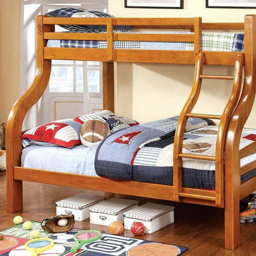 Solpine Oak Twin/Full Bunk Bed image
