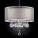 19"H Ceiling Lamp, Hanging Crystal image
